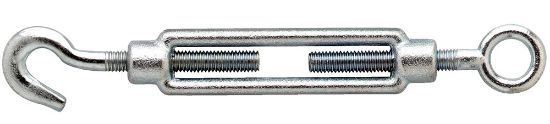 Afbeeldingen van Spanschroef DIN1480 haak+oog verzinkt