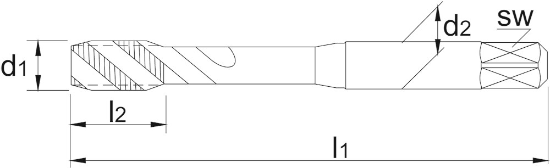 Afbeeldingen van Phantom hsse machinetap phan-coil