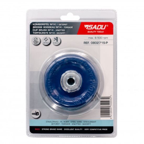 Afbeeldingen van Sadu komborstel staal getordeerd