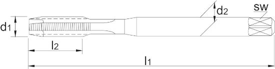 Afbeeldingen van International Tools hss machinetap din352b