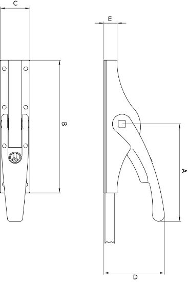Afbeeldingen van Deni pompespagnolet afsluitbaar verzinkt