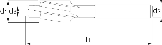 Afbeeldingen van Phantom hsse kopverzinkfrees 180° D3