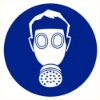 Afbeeldingen van Pictogram gasmasker verplicht