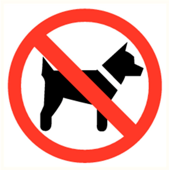 Afbeeldingen van Pictogram honden verboden