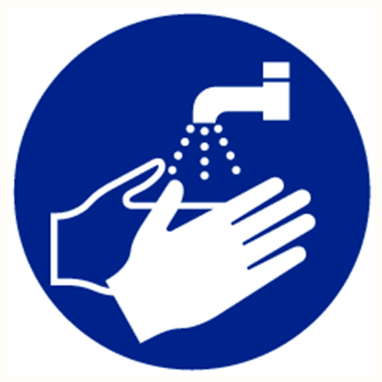 Afbeeldingen van Pictogram handen wassen verplicht