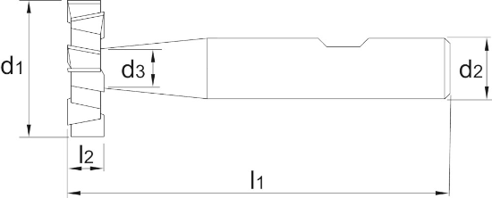 Afbeeldingen van HSS-E Schijfspiefrees (Woodruff-frees) DIN 850-D kruisvertand