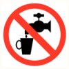 Afbeeldingen van Pictogram geen drinkwater